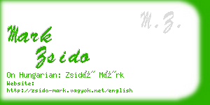 mark zsido business card